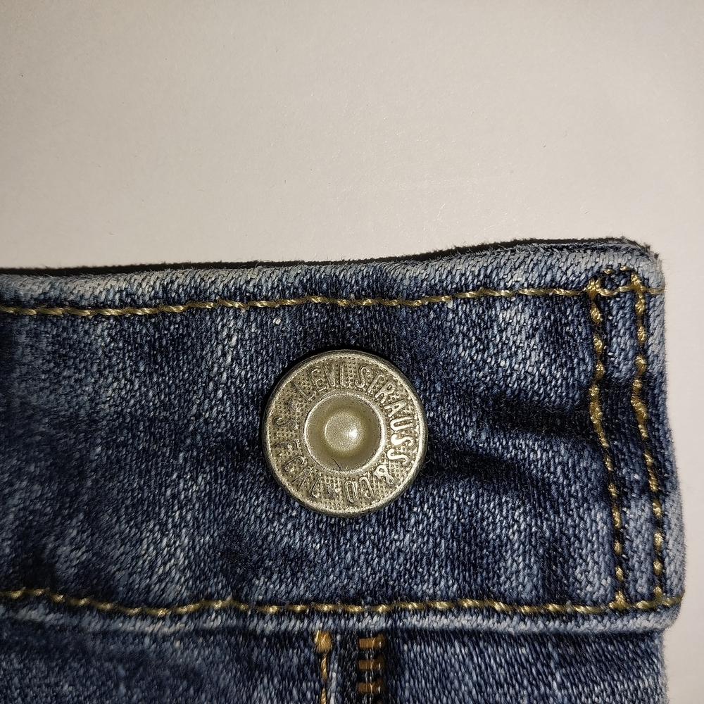 Levis 515 Boot Cut   Western  Straight Leg  Blue Denim Jeans Women's 12 P. - Picture 11 of 11